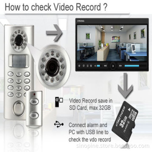 Wireless Auto Dial Solar Home Alarm with Video Recorder